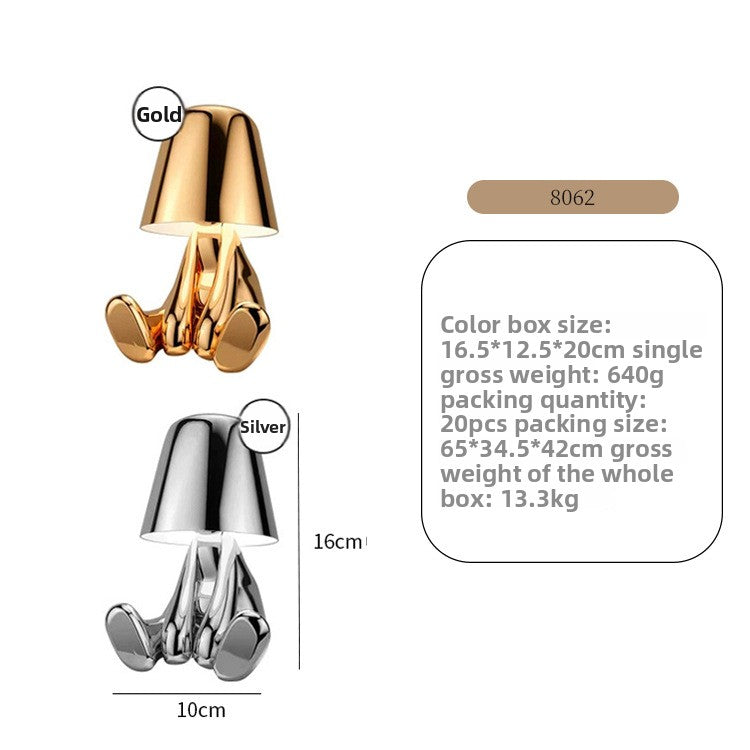 Rechargeable Three-Color Table Lamp