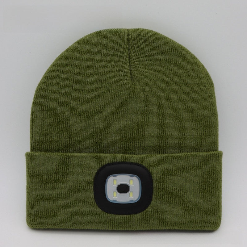LED Light Beanie Hat for Outdoor Sports