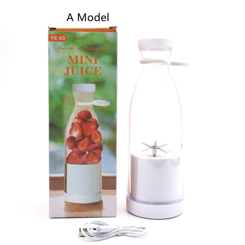Electric USB Bottle Juicer 6-Leaf Cutter Household Cup