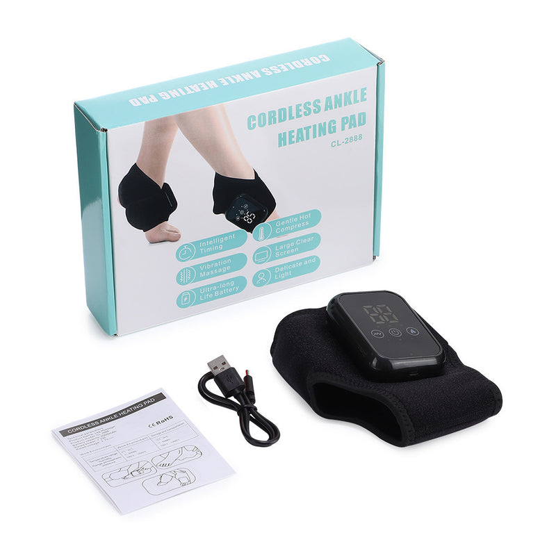 Electric Heated Ankle Massager & Warm Compress Support