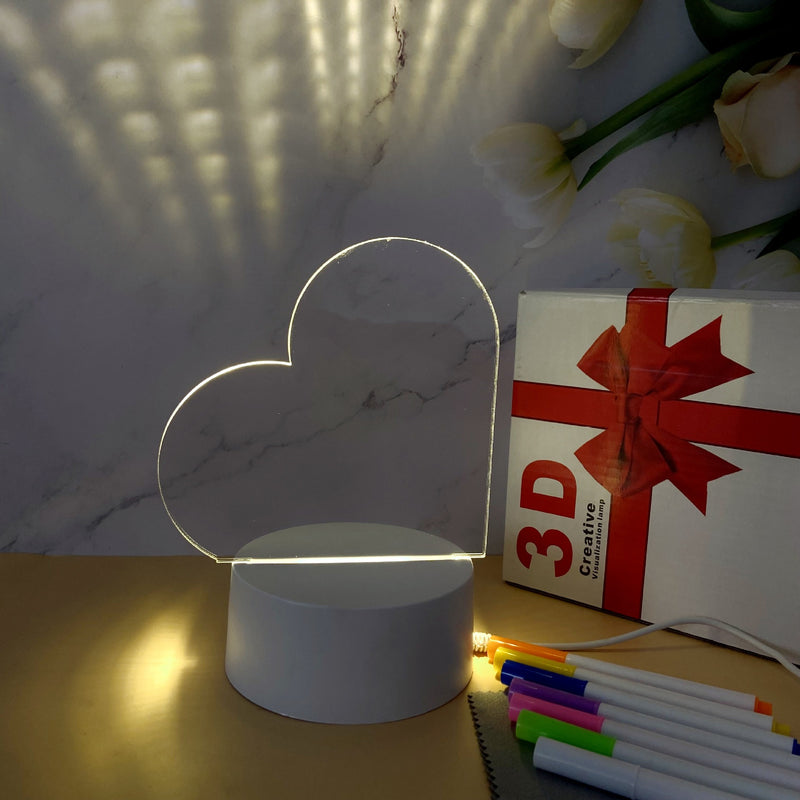 USB-Powered Acrylic LED Writing Board Night Light