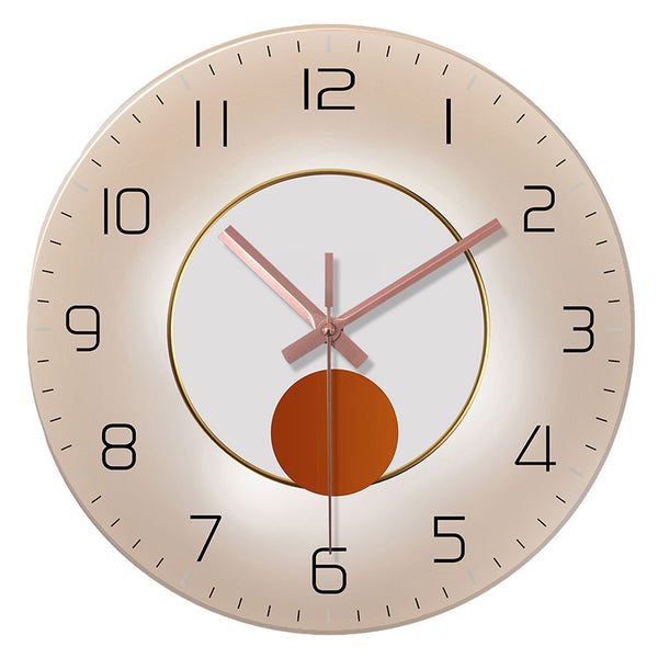 Tempered Glass Mute Wall Clock