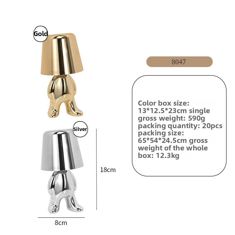 Rechargeable Three-Color Table Lamp