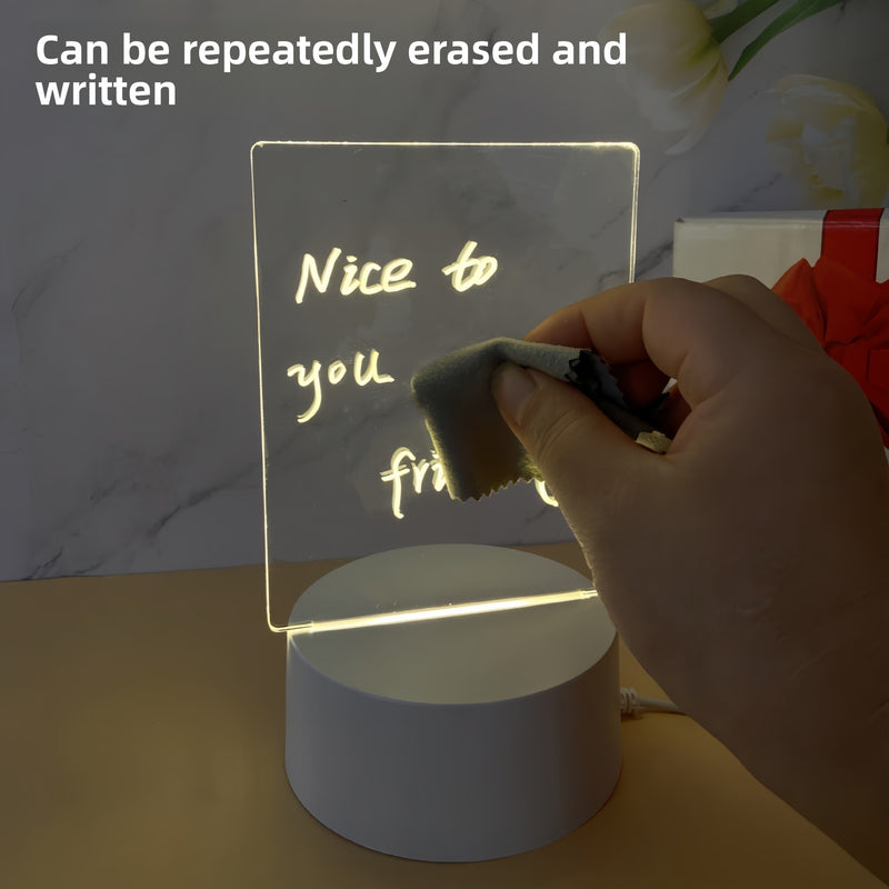 USB-Powered Acrylic LED Writing Board Night Light