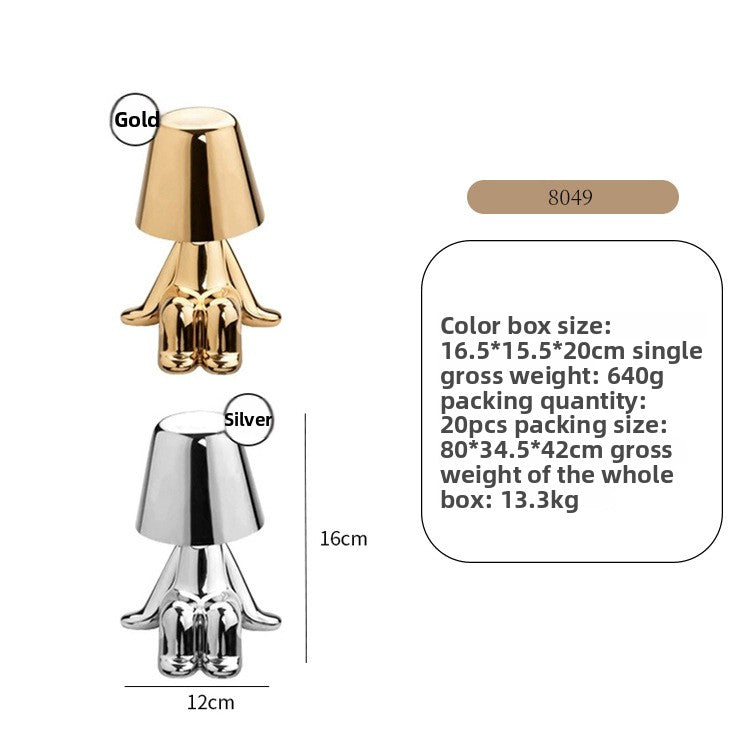 Rechargeable Three-Color Table Lamp