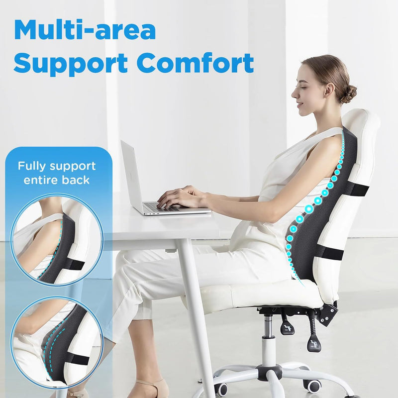 Ergonomic High-Back Office Chair Support Pad