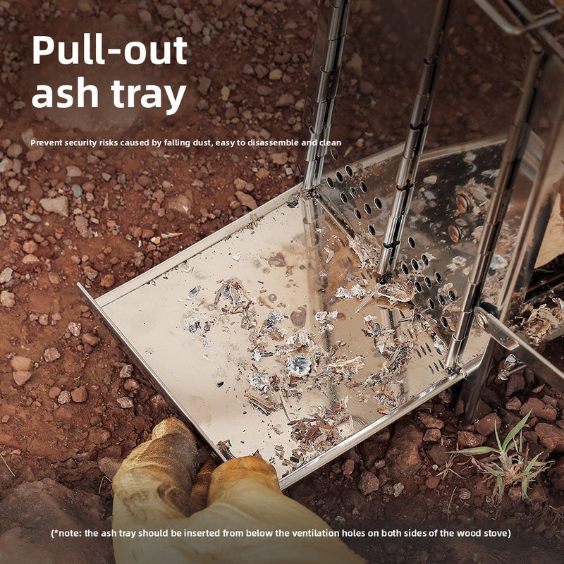 Portable Stainless Steel Folding BBQ Stove