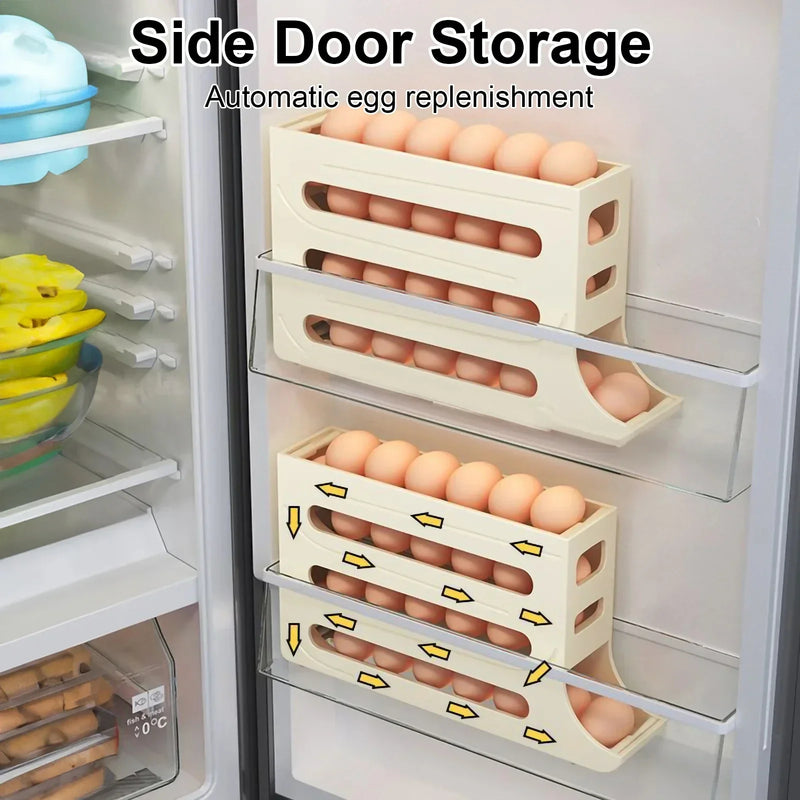 4-Layer Sliding Egg Storage Box