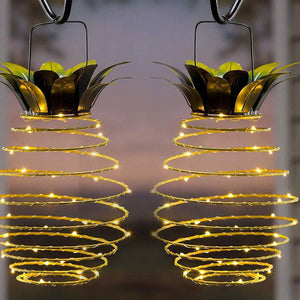 Outdoor Solar Pineapple Fairy String Lights