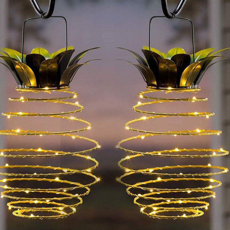 Outdoor Solar Pineapple Fairy String Lights