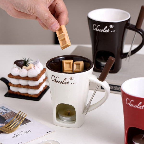 Ceramic Hot Pot Mug – Chocolate Drink Cup