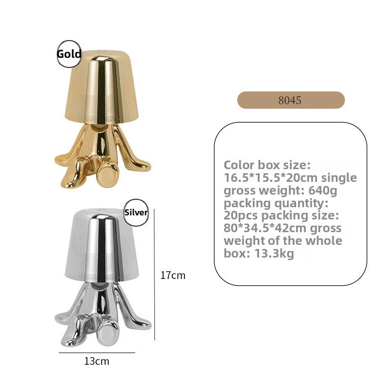 Rechargeable Three-Color Table Lamp