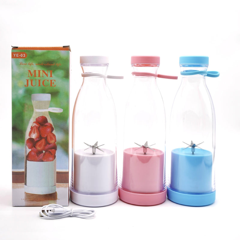 Electric USB Bottle Juicer 6-Leaf Cutter Household Cup