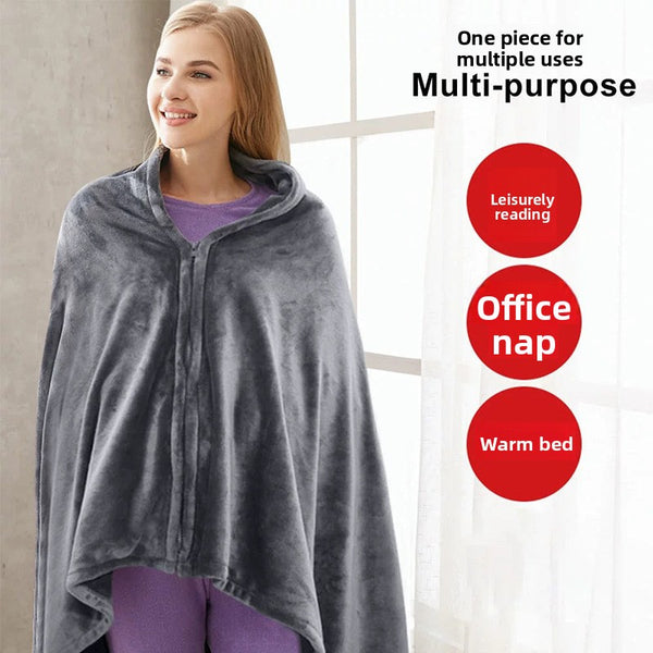 USB Electric Heating Shawl Blanket – Instant Warmth Anywhere!