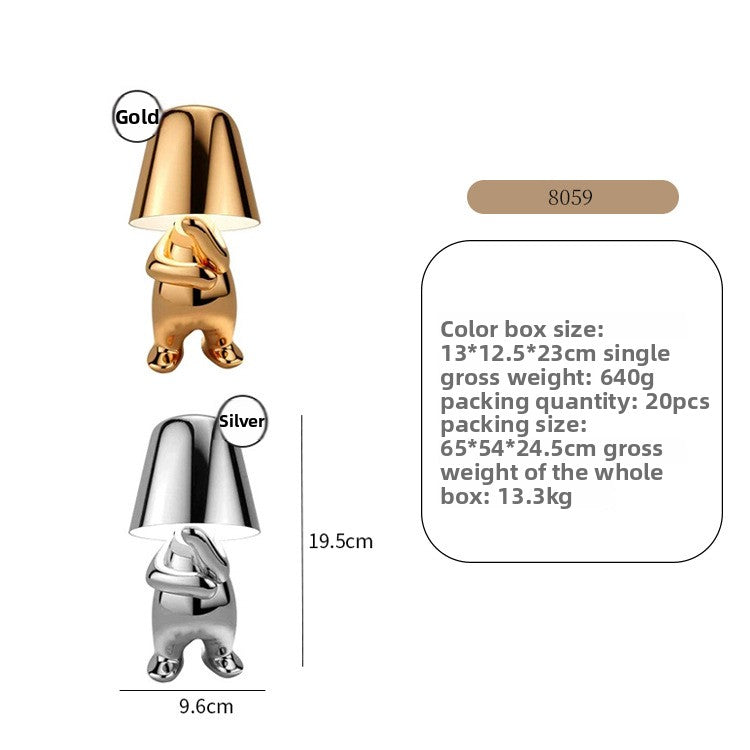 Rechargeable Three-Color Table Lamp
