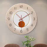 Tempered Glass Mute Wall Clock