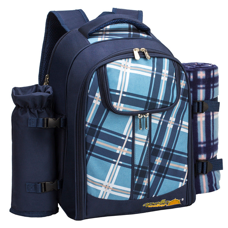 Insulated Picnic Backpack with Tableware Set