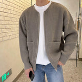 Men’s Zip Up Knitted Cardigan Sweater