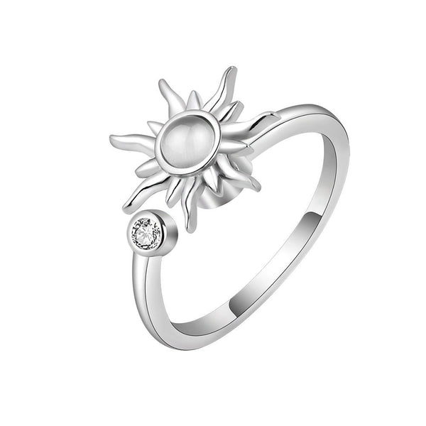 Rotating Sunflower Anti-Stress Ring