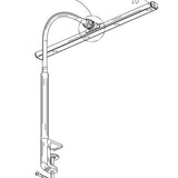LED Dual Head Clamp Desk Lamp