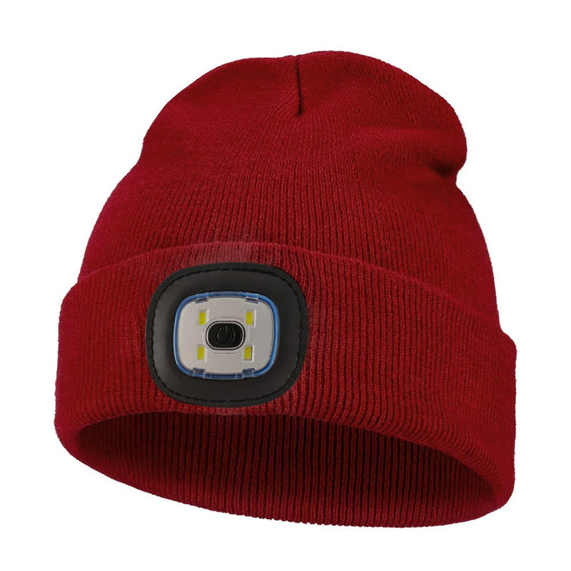 LED Light Beanie Hat for Outdoor Sports