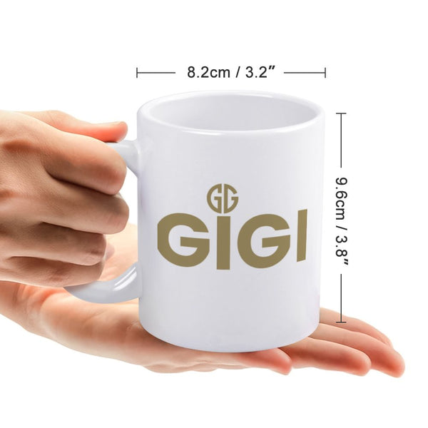 White mug (partially printed)