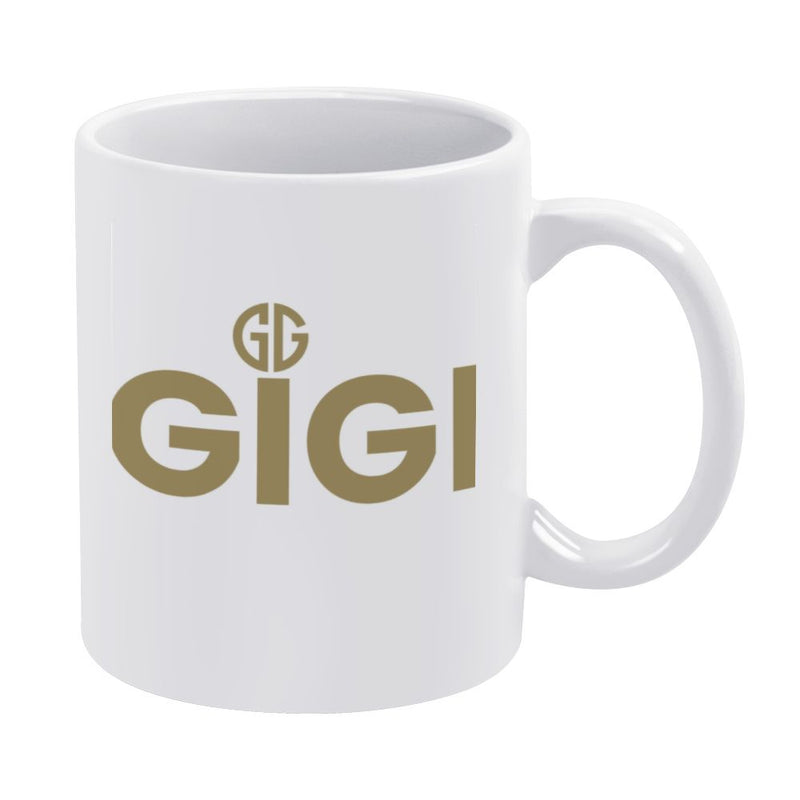 White mug (partially printed)